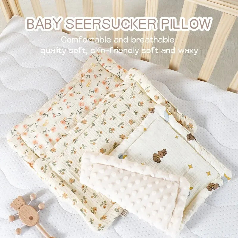 The Secret to Safer, Comfier Sleep: Why Every Newborn Deserves This Breathable Cotton Baby Pillow