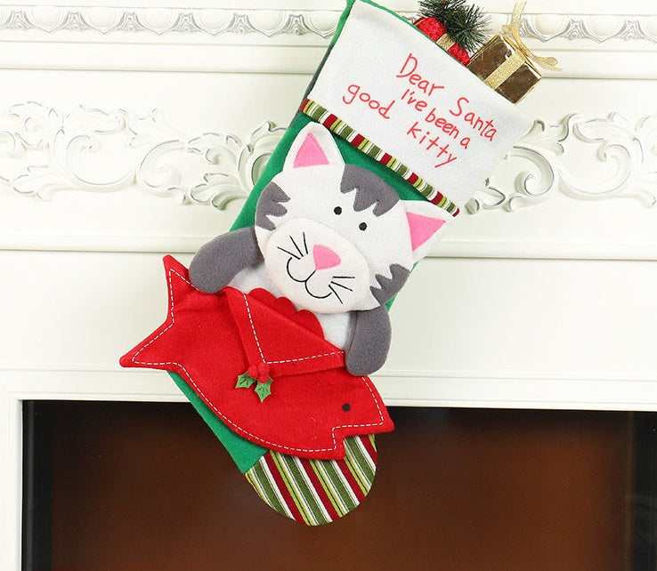 Christmas sock pendant