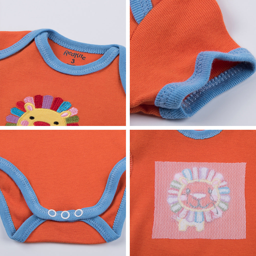 Class A Full Cotton 5 Enveloped Envelope Collar Baby Onesie