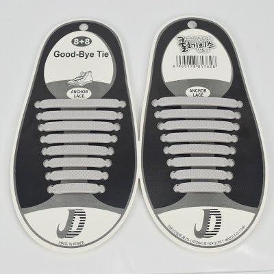 16pcs Silicone Shoelaces Elastic Shoe Laces