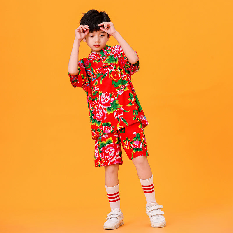 Children's Performance Clothing Daily Pure Cotton Set