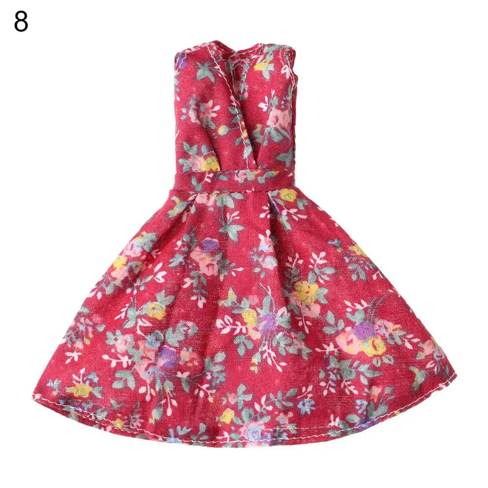 1 Set New Summer DIY Dolls Dress Toys Bikini Cloth Lace Skirt Toys Clothes Skirt Fabric Sewing for 16cm/31cm Doll Accessories