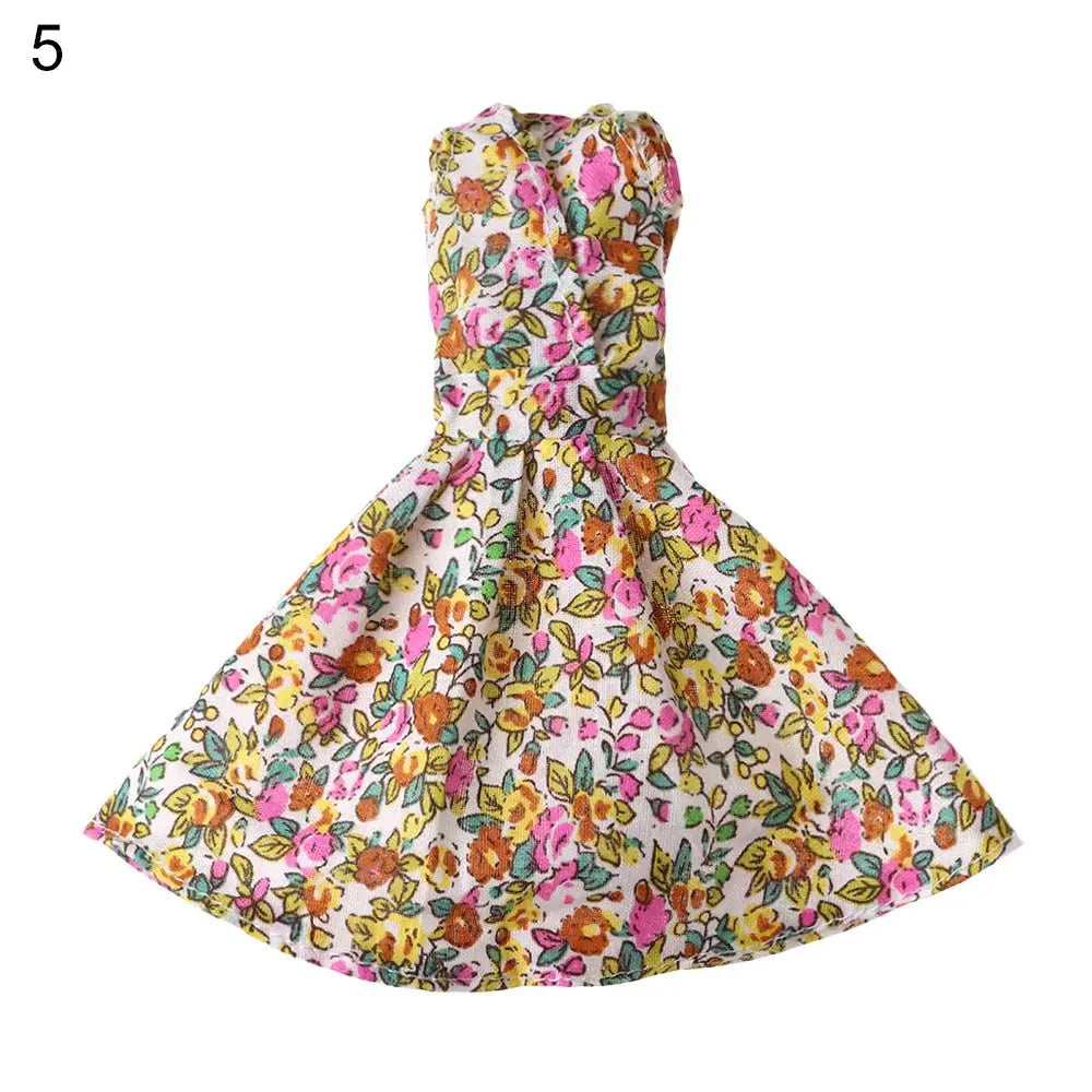 1 Set New Summer DIY Dolls Dress Toys Bikini Cloth Lace Skirt Toys Clothes Skirt Fabric Sewing for 16cm/31cm Doll Accessories