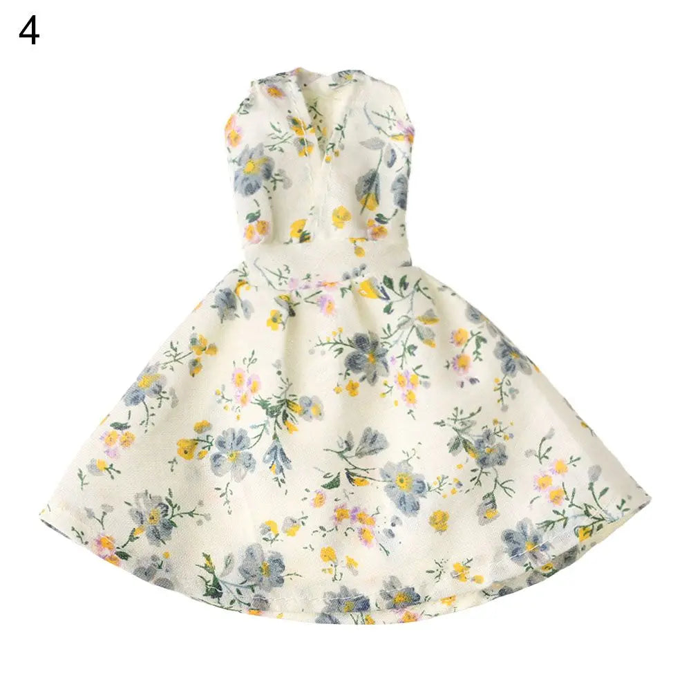 1 Set New Summer DIY Dolls Dress Toys Bikini Cloth Lace Skirt Toys Clothes Skirt Fabric Sewing for 16cm/31cm Doll Accessories