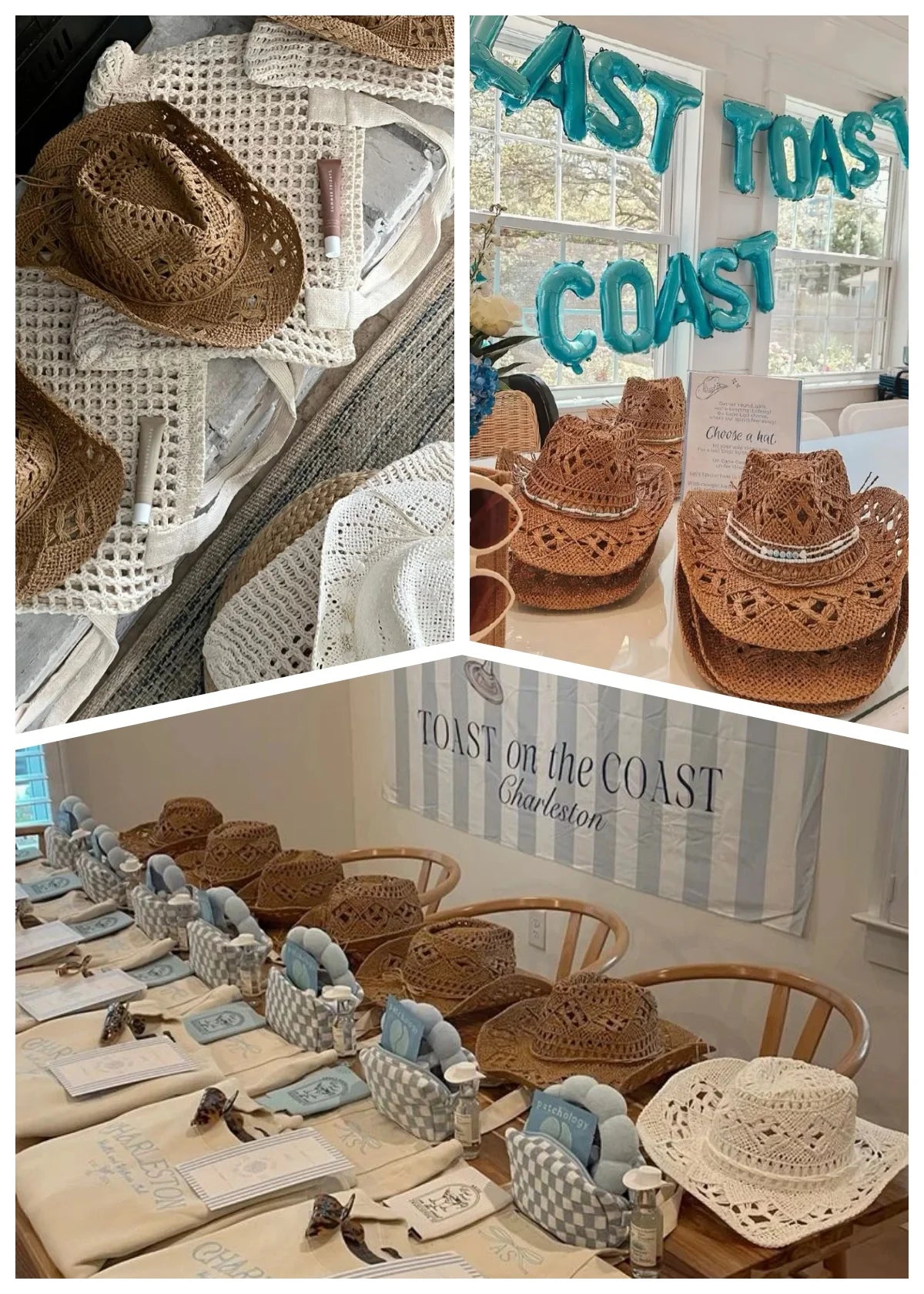 6 Pack Wide Brim Straw Cowboy Hats Summer Beach Cowgirl Hats Sparkly Western Cowgirl Hat Wedding Party Beach Sun Hat