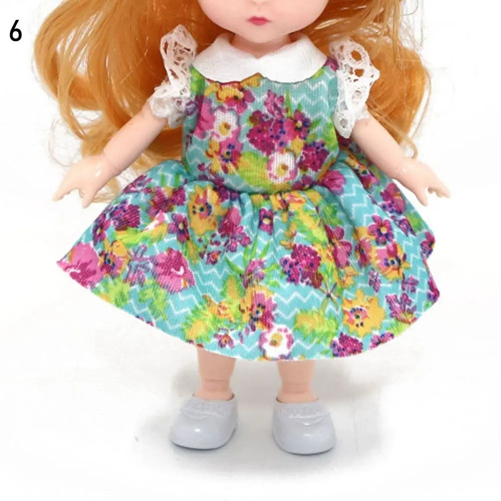 1 Set New Summer DIY Dolls Dress Toys Bikini Cloth Lace Skirt Toys Clothes Skirt Fabric Sewing for 16cm/31cm Doll Accessories