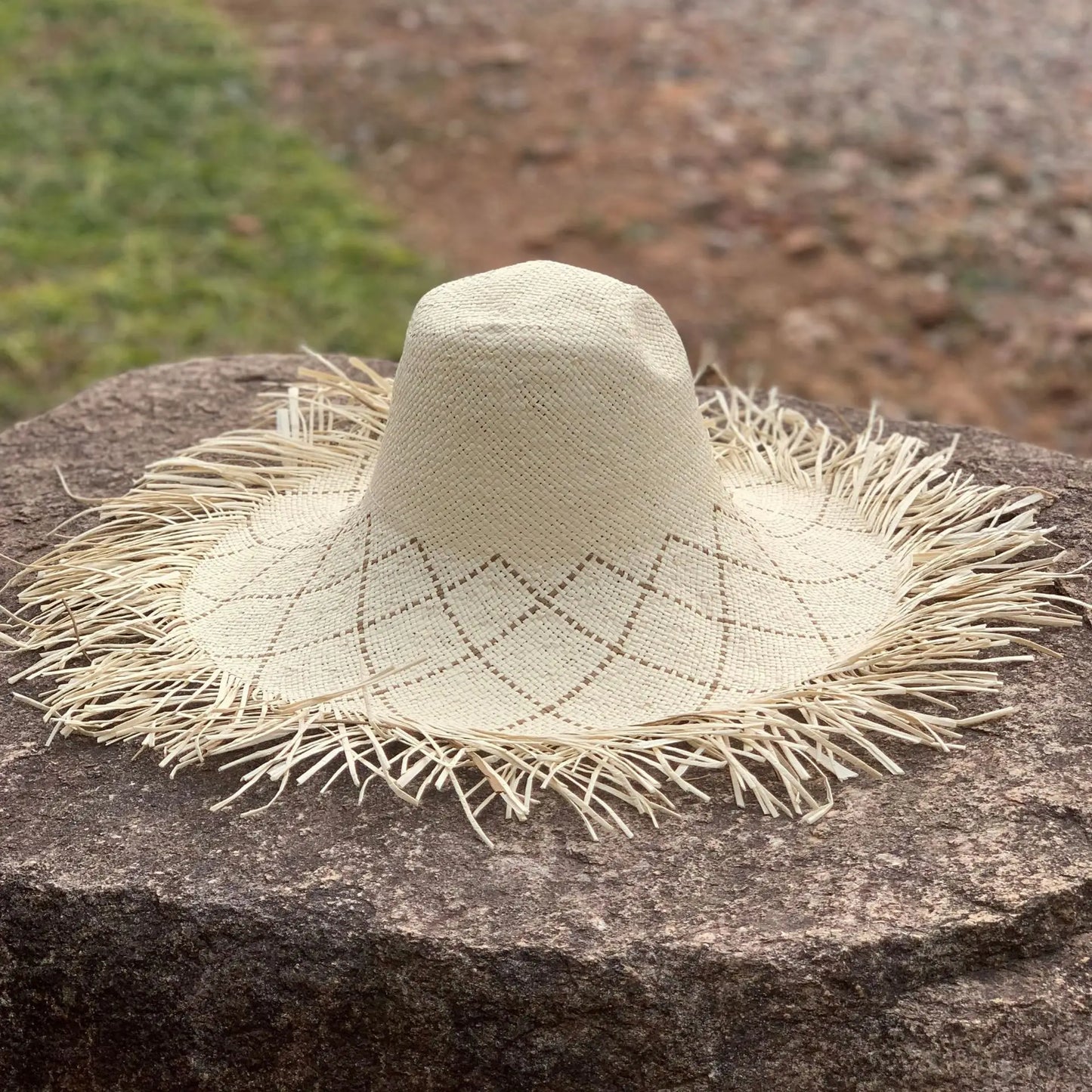 Big Brim Beach Hat For Women Summer Seaside Raffia Straw Hat Travel Vacation Visor Sun Hat Women's Hat With Colored Raw Edges