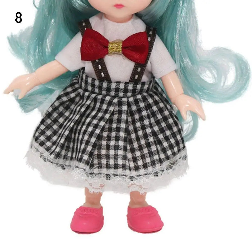 1 Set New Summer DIY Dolls Dress Toys Bikini Cloth Lace Skirt Toys Clothes Skirt Fabric Sewing for 16cm/31cm Doll Accessories