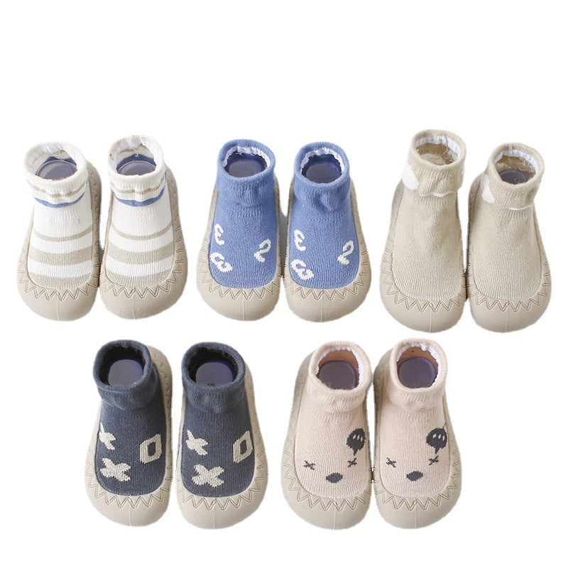 Baby Rubber Sole Ankle Sock Cute Cartoon Baby Toddler Room Socks Soft Bottom Children Boat Ankle Sock