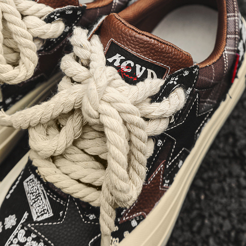 Thick Soled Star Casual Shoes Round Toe